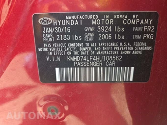 2017 Hyundai Elantra SE Sedan – miniatura 2