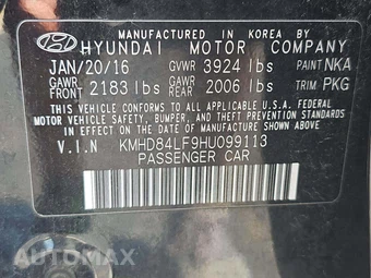 2017 Hyundai Elantra SE Sedan – miniatura 2