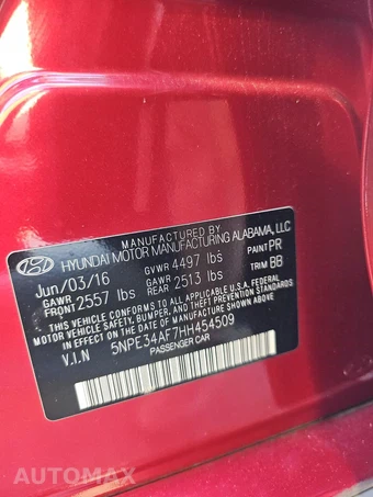 2017 Hyundai Sonata Limited – miniatura 14