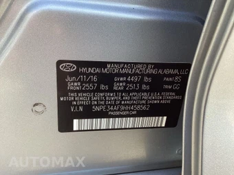 2017 Hyundai Sonata Limited - miniatura 27