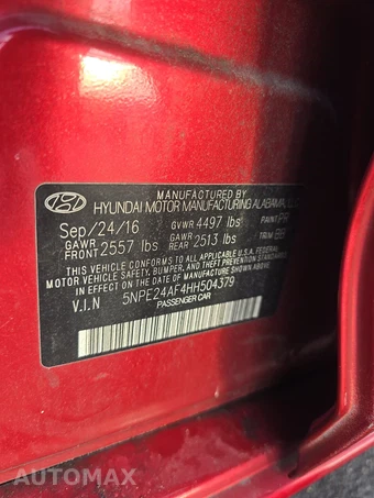 2017 Hyundai Sonata SE – miniatura 15