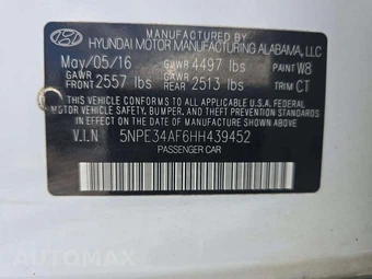 2017 Hyundai Sonata Sport – miniatura 5