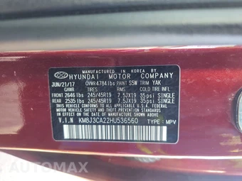 2017 Hyundai Tucson Limited - miniatura 14
