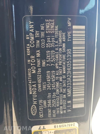 2017 Hyundai Tucson Sport - miniatura 14