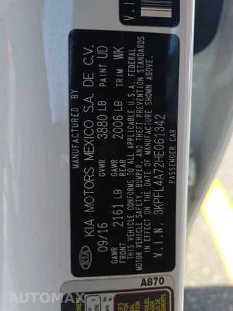 2017 Kia Forte S Sedan – miniatura 14