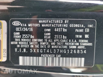 2017 Kia Optima LX 2.4L - miniatura 14