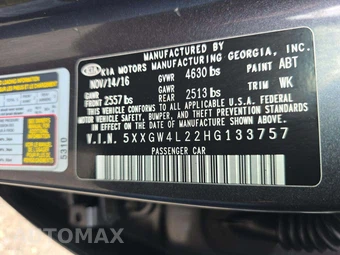 2017 Kia Optima SX - miniatura 5