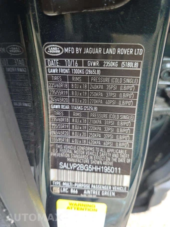 2017 Land Rover Range Rover Evoque SE Premium – miniatura 5