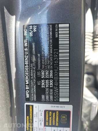 2017 Mercedes-Benz C 350e Sedan – miniatura 14
