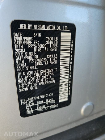 2017 Nissan Armada Platinum – miniatura 15