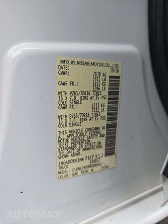 2017 Nissan Frontier SV Crew Cab Medium Bed – miniatura 5