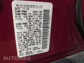 2017 Nissan Rogue S - miniatura 5