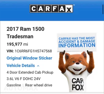 2017 Ram 1500 Tradesman Extended Cab Medium Bed - miniatura 3