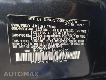 2017 Subaru Crosstrek 2.0i - miniatura 14
