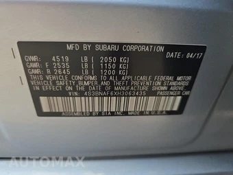 2017 Subaru Legacy 2.5i Premium – miniatura 17