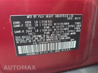 2017 Subaru Outback 2.5i Limited - miniatura 17