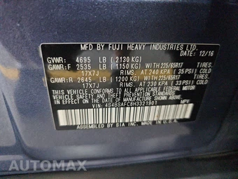2017 Subaru Outback 2.5i Premium – miniatura 14