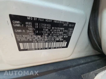 2017 Subaru Outback 2.5i Touring – miniatura 14