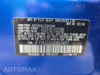 2017 Subaru WRX Premium - miniatura 14