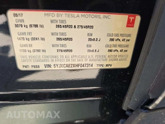 2017 Tesla Model X 75D - miniatura 5