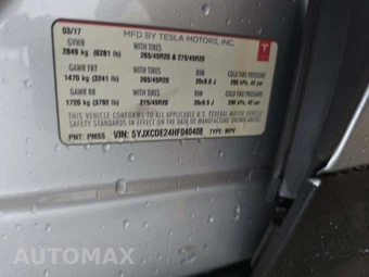 2017 Tesla Model X 75D – miniatura 5