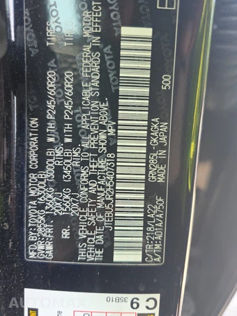 2017 Toyota 4Runner Limited – miniatura 15