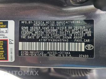 2017 Toyota Camry SE – miniatura 14