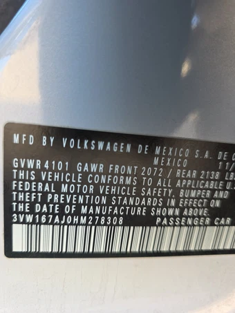 2017 Volkswagen Jetta S – miniatura 14