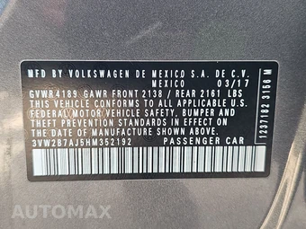 2017 Volkswagen Jetta S – miniatura 14