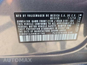 2017 Volkswagen Jetta SE – miniatura 5