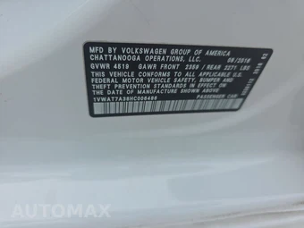 2017 Volkswagen Passat 1.8T S – miniatura 14