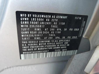 2017 Volkswagen Tiguan Wolfsburg - miniatura 18