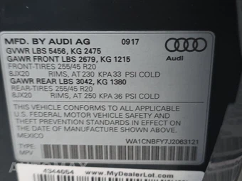 2018 Audi Q5 Prestige – miniatura 14