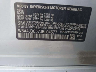 2018 BMW 4 Series Gran Coupe 430i xDrive Sedan SPORT LINE - miniatura 2