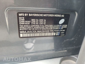 2018 BMW 5 Series Sedan 530i M SPORT LINE - miniatura 14