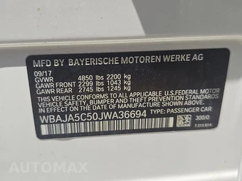 2018 BMW 5 Series Sedan 530i SPORT LINE - miniatura 15