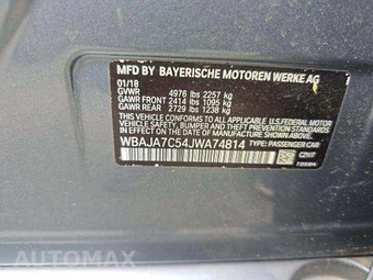 2018 BMW 5 Series Sedan 530i xDrive - miniatura 5