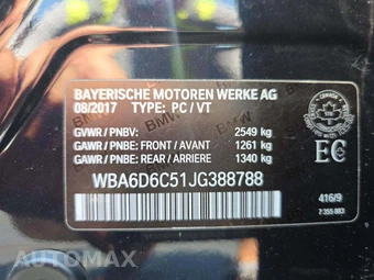 2018 BMW 6 Series Gran Coupe 650i xDrive Sedan M SPORT LINE - miniatura 2