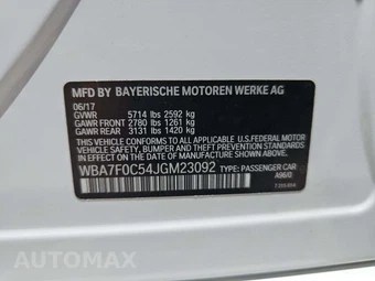2018 BMW 7 Series Sedan 750i - miniatura 5