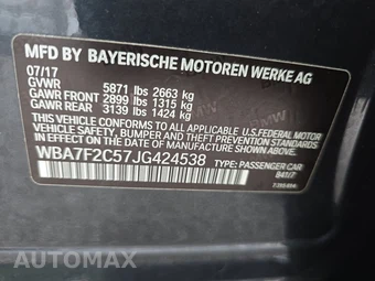 2018 BMW 7 Series Sedan 750i xDrive M SPORT LINE - miniatura 14
