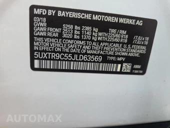 2018 BMW X3 Sports Activity Vehicle xDrive30i - miniatura 18