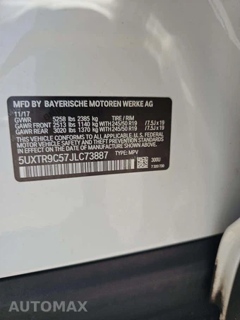 2018 BMW X3 Sports Activity Vehicle xDrive30i - miniatura 5