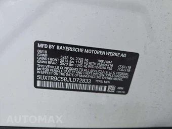 2018 BMW X3 Sports Activity Vehicle xDrive30i LUXURY LINE - miniatura 2