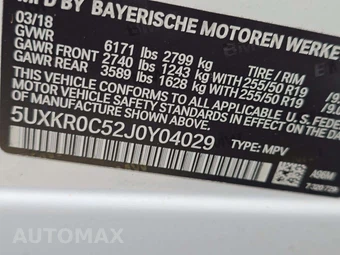 2018 BMW X5 Sports Activity Vehicle xDrive35i - miniatura 5