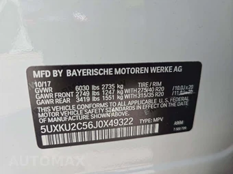 2018 BMW X6 Sports Activity Vehicle xDrive35i - miniatura 2