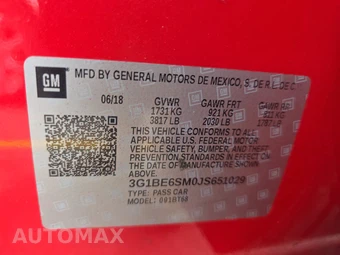 2018 Chevrolet Cruze LT Hatchback 1SD – miniatura 14