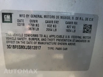 2018 Chevrolet Cruze Premier Hatchback 1SF - miniatura 14