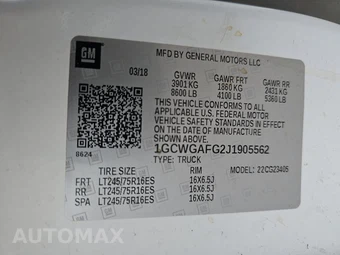 2018 Chevrolet Express 2500 Cargo Van 1WT 135.0" WB – miniatura 13
