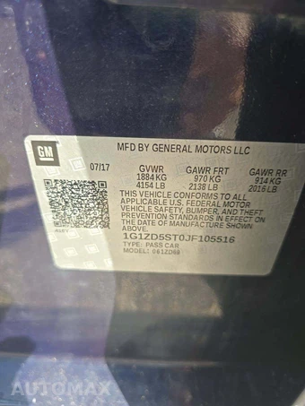 2018 Chevrolet Malibu LT 1LT – miniatura 2