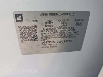 2018 Chevrolet Malibu LT 1LT – miniatura 2